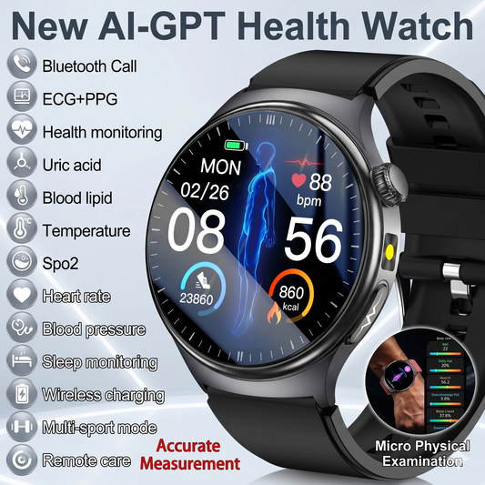 Smartwatch Vital Pro Max – ECG, Presión y Composición Corporal